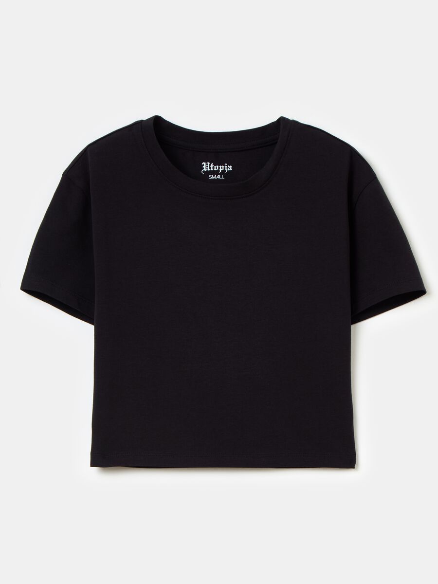 Crop T-shirt Black_5