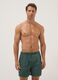 Green swim shorts with elasticated waistband_0