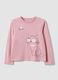 Rosa M&auml;dchen-T-Shirt aus reiner Bio-Baumwolle mit K&auml;tzchen-Print_0
