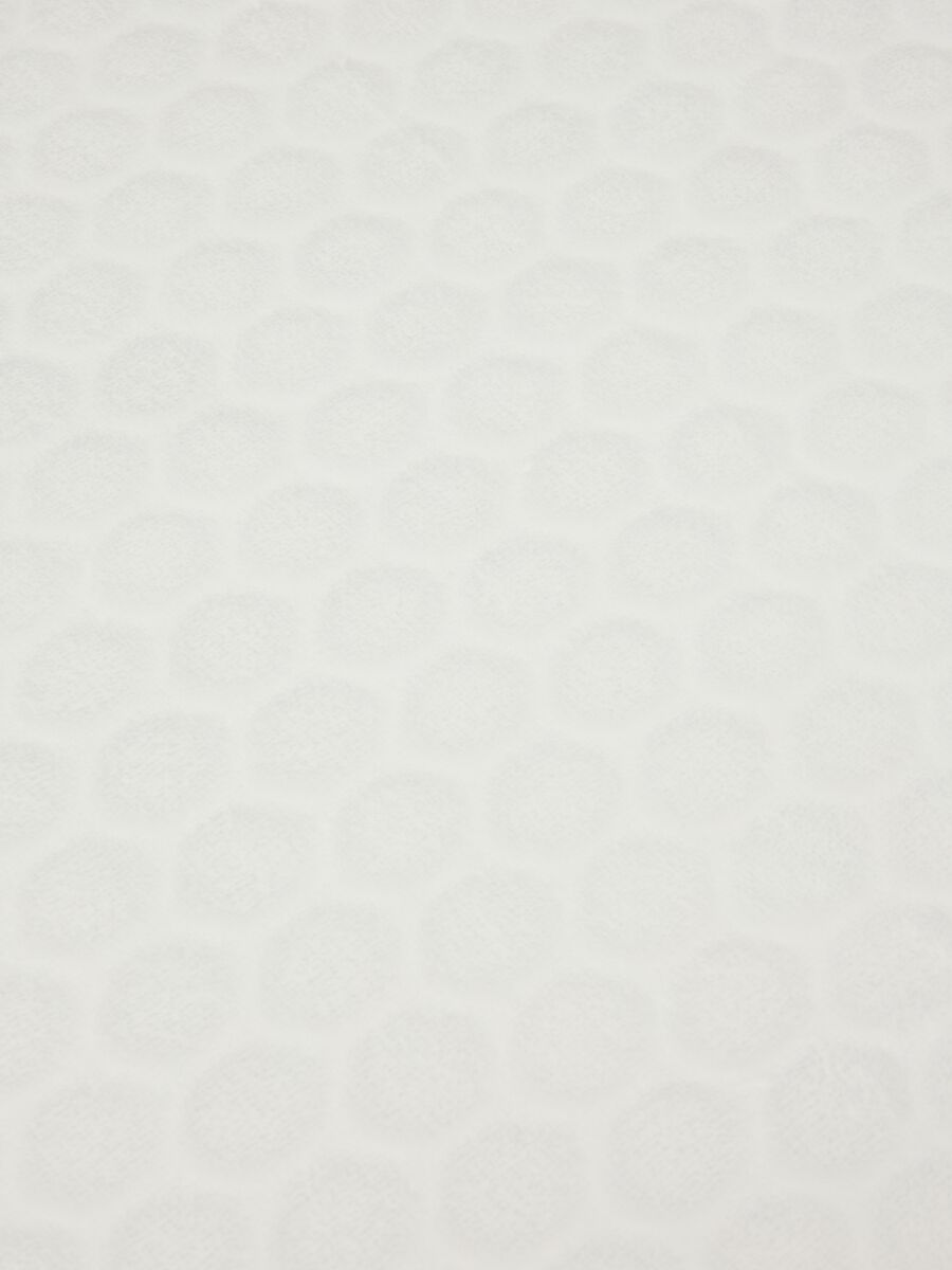 Copertina bianca per culla in cotone organico per neonati_1