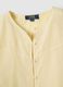 Beige pure cotton regular fit shirt with buttons and rounded collar_5