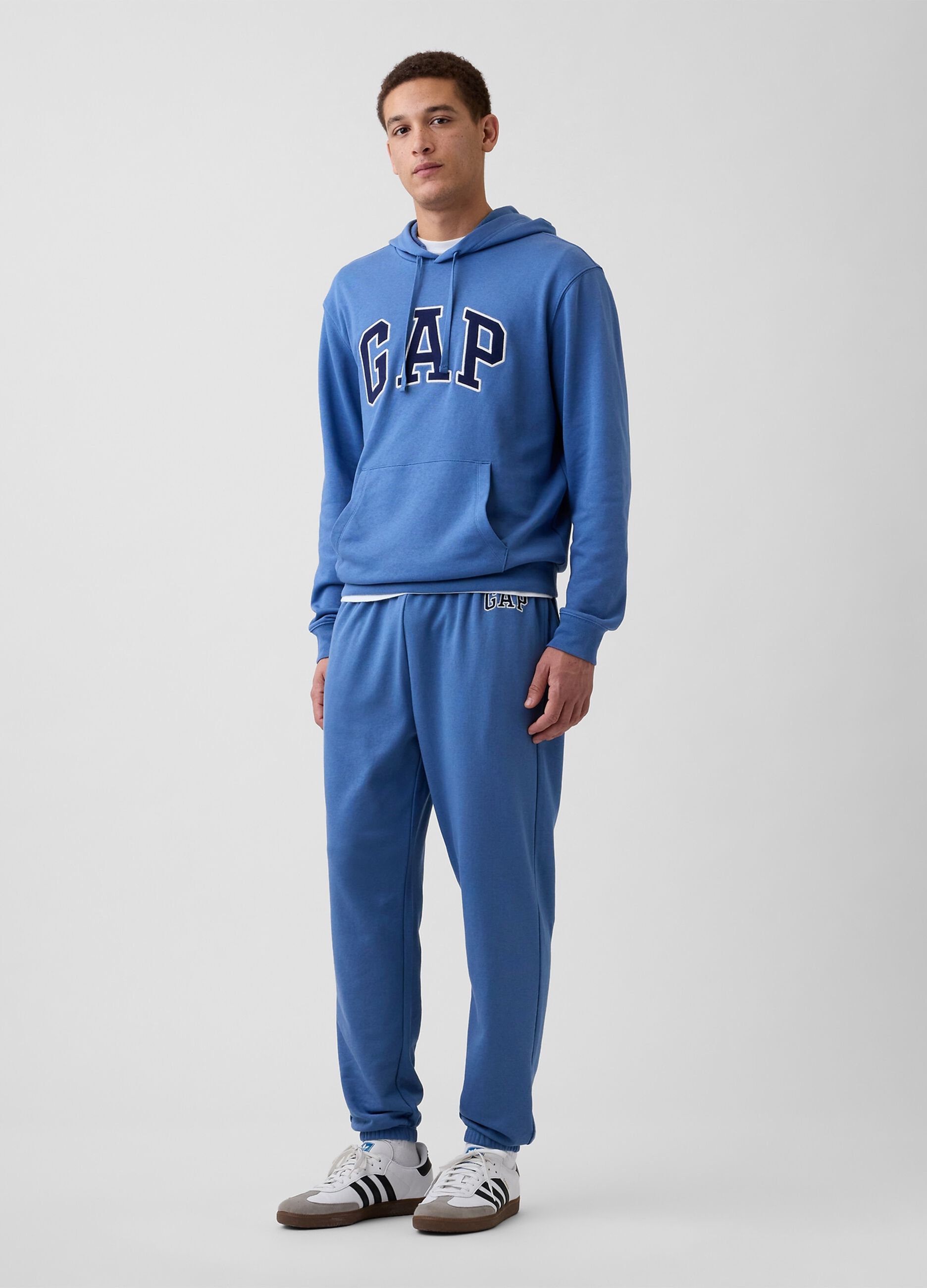 Cotton Blend Joggers with Logo