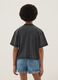 Grey pure cotton oversized fit girl&rsquo;s t-shirt_1