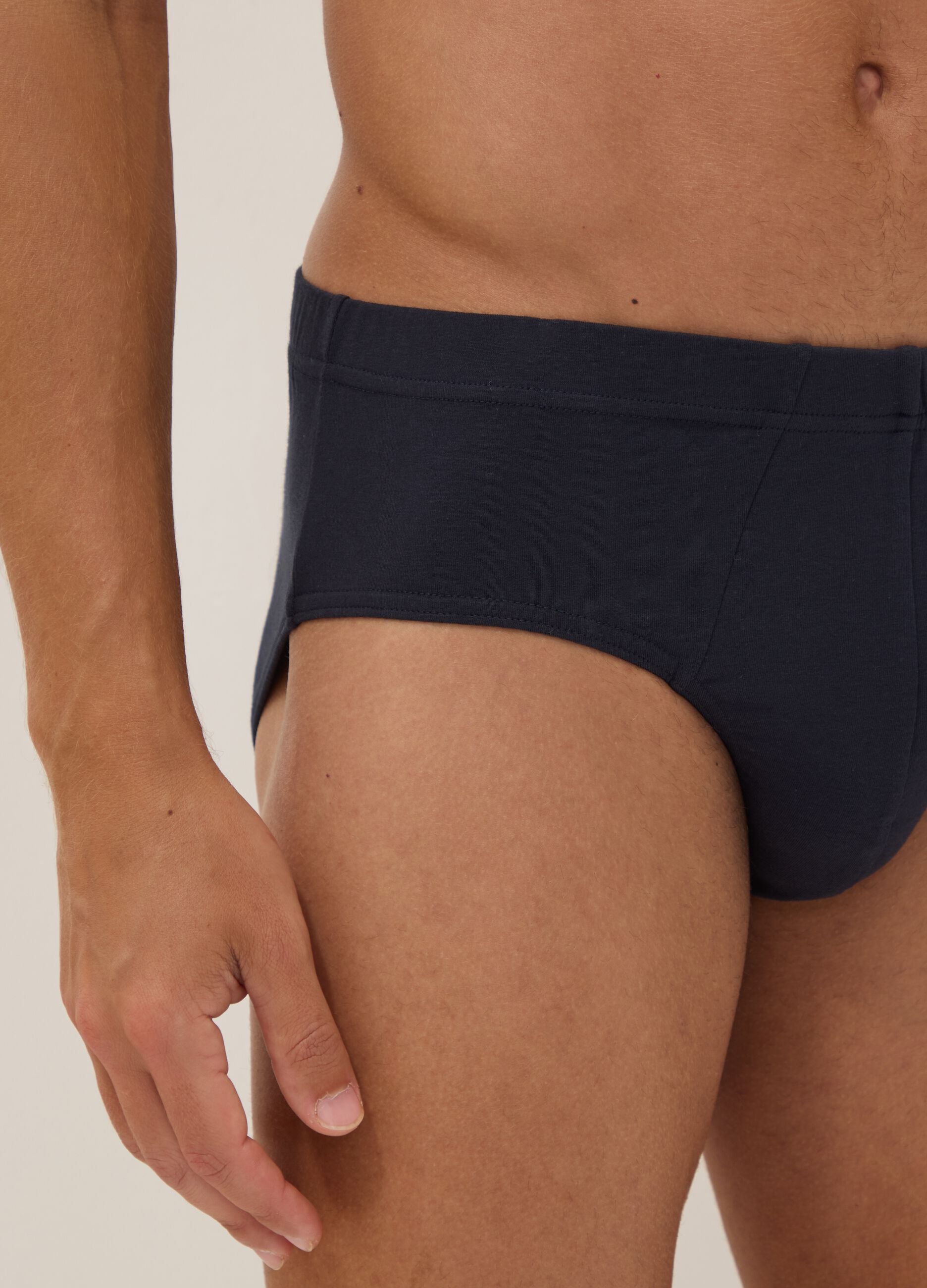 Blaue Slips aus Bio-Baumwolle