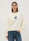 Sweatshirt bege em algod&atilde;o puro com estampado Stitch_0
