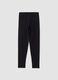 Schwarze Skinny-Leggings aus elastischer Bio-Baumwolle f&uuml;r M&auml;dchen_0