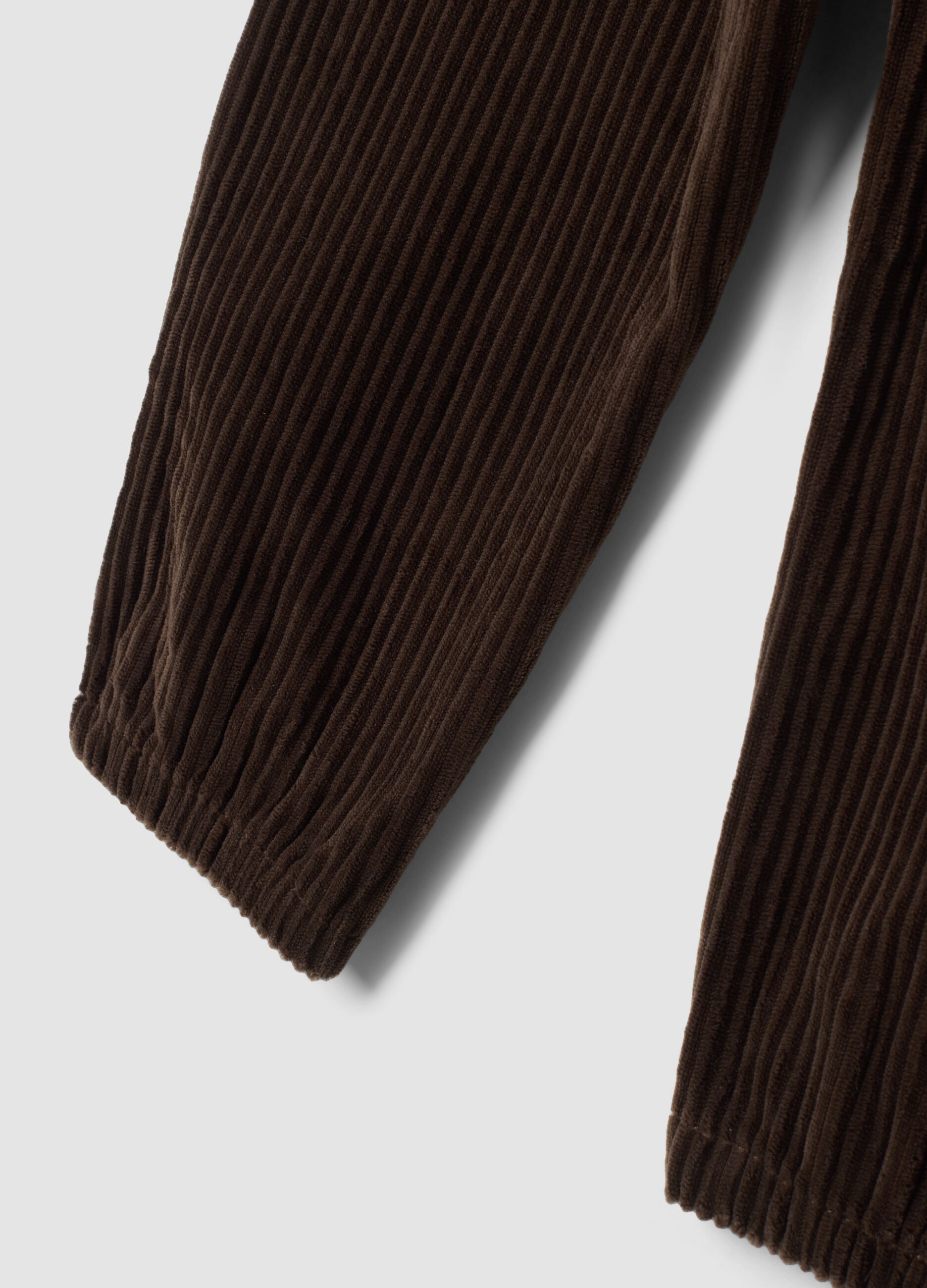 Brown corduroy comfort-fit trousers