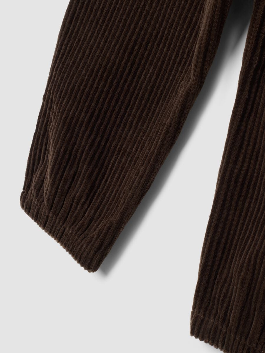 Brown corduroy comfort-fit trousers_3