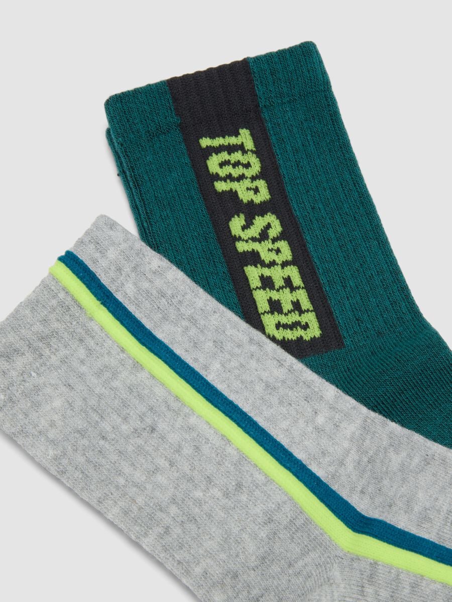 3er-Pack kurze, mehrfarbige Socken aus elastischer Bio-Baumwolle_1
