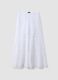 White pure cotton broderie anglaise palazzo trousers_4
