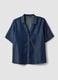 Blue pure lyocell short-sleeve shirt, regular fit_4