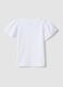 Girls&rsquo; white pure cotton regular-fit T-shirt with star_1