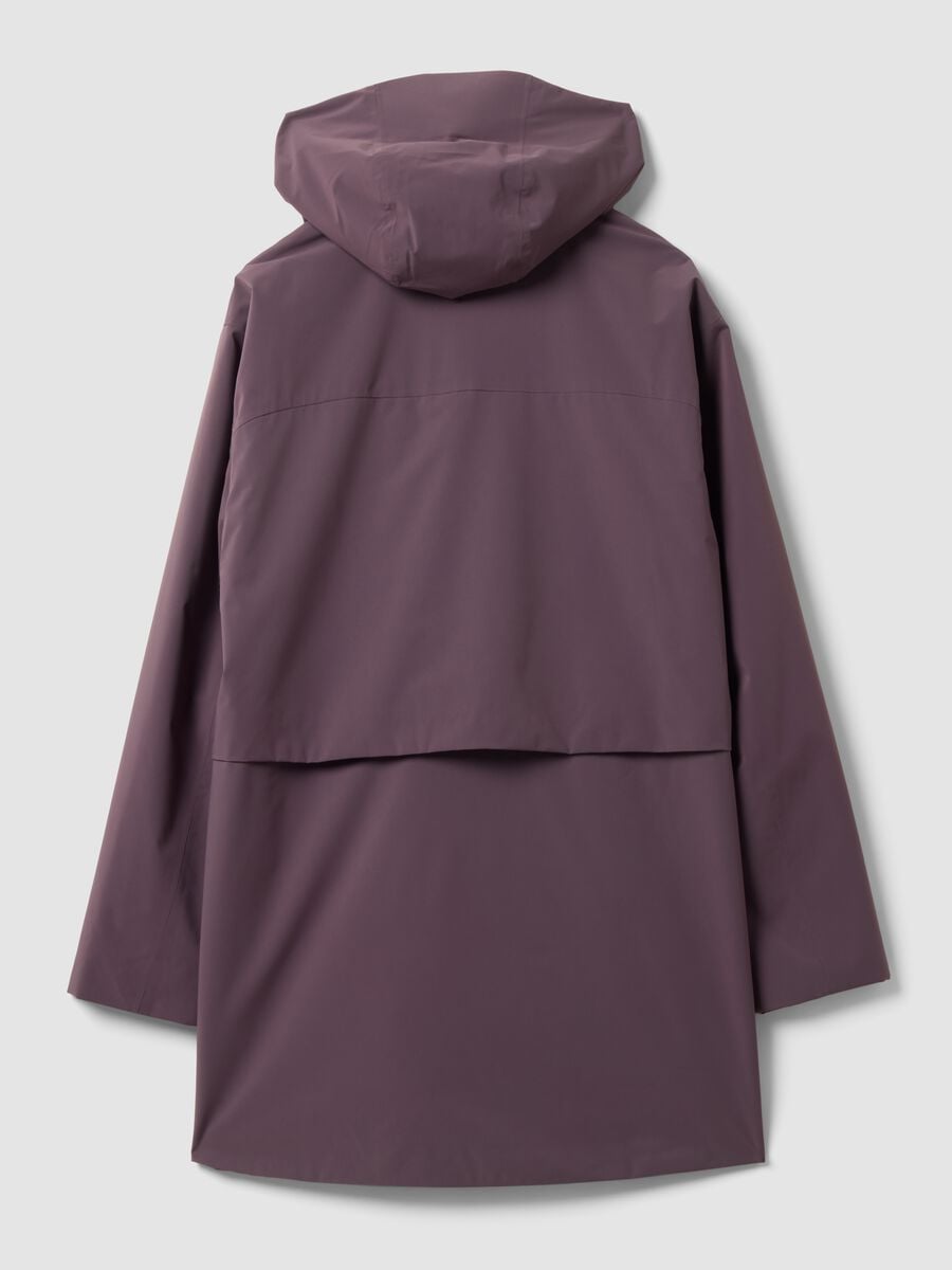 Water-repellent, breathable padded purple parka with hood ALTAVIA STUDIO_6