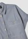 Blue striped short-sleeve shirt_5