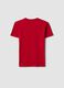 Boys' Regular Fit Pure Cotton Red T-shirt with Print_4