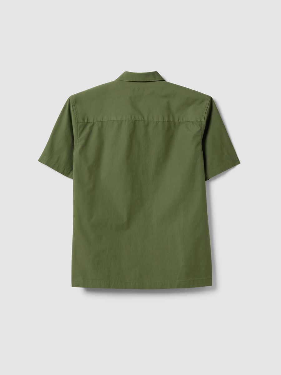 Boys&rsquo; green pure cotton shirt, oversized fit_4