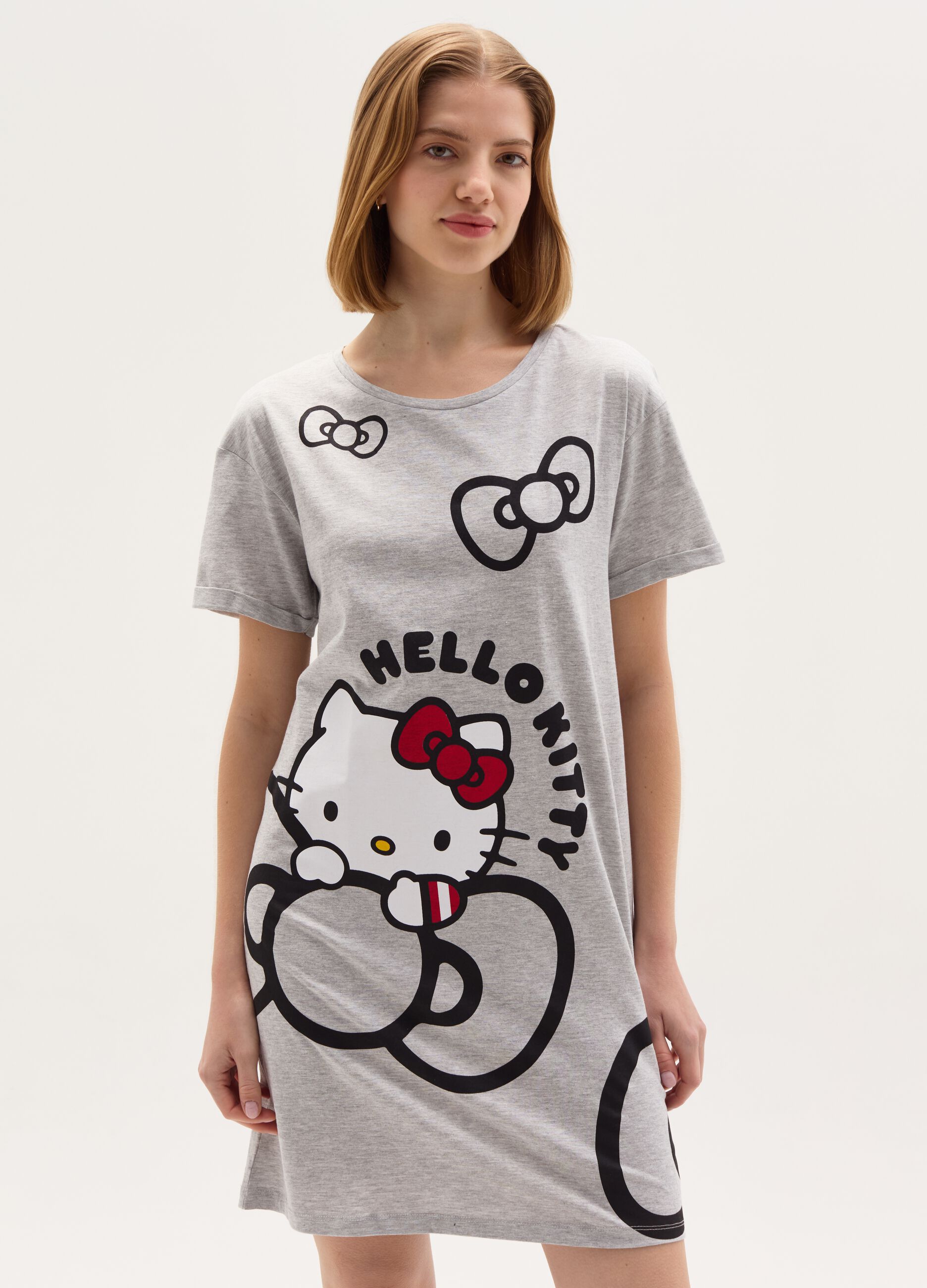 Nightdress with Hello Kitty print