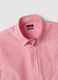 Camicia rossa e bianca a righe in puro cotone regular fit_1