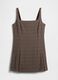 Braunes kariertes Kleid mit Check-Details_4
