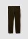 Gr&uuml;ne Slim-Fit-Cordhose aus Stretch-Baumwolle_0
