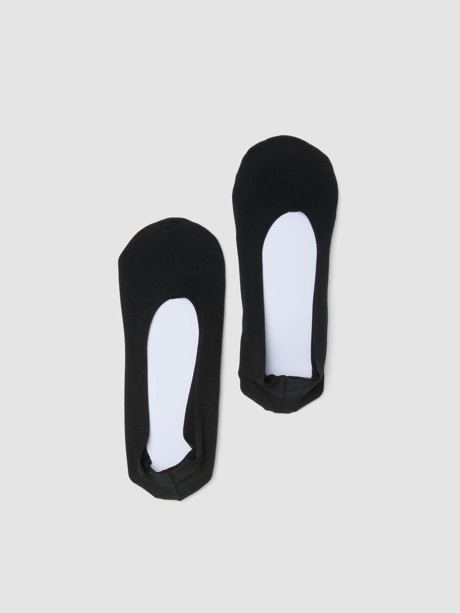 2er-Pack schwarze Ballerina-Socken aus Bio-Baumwolle_0