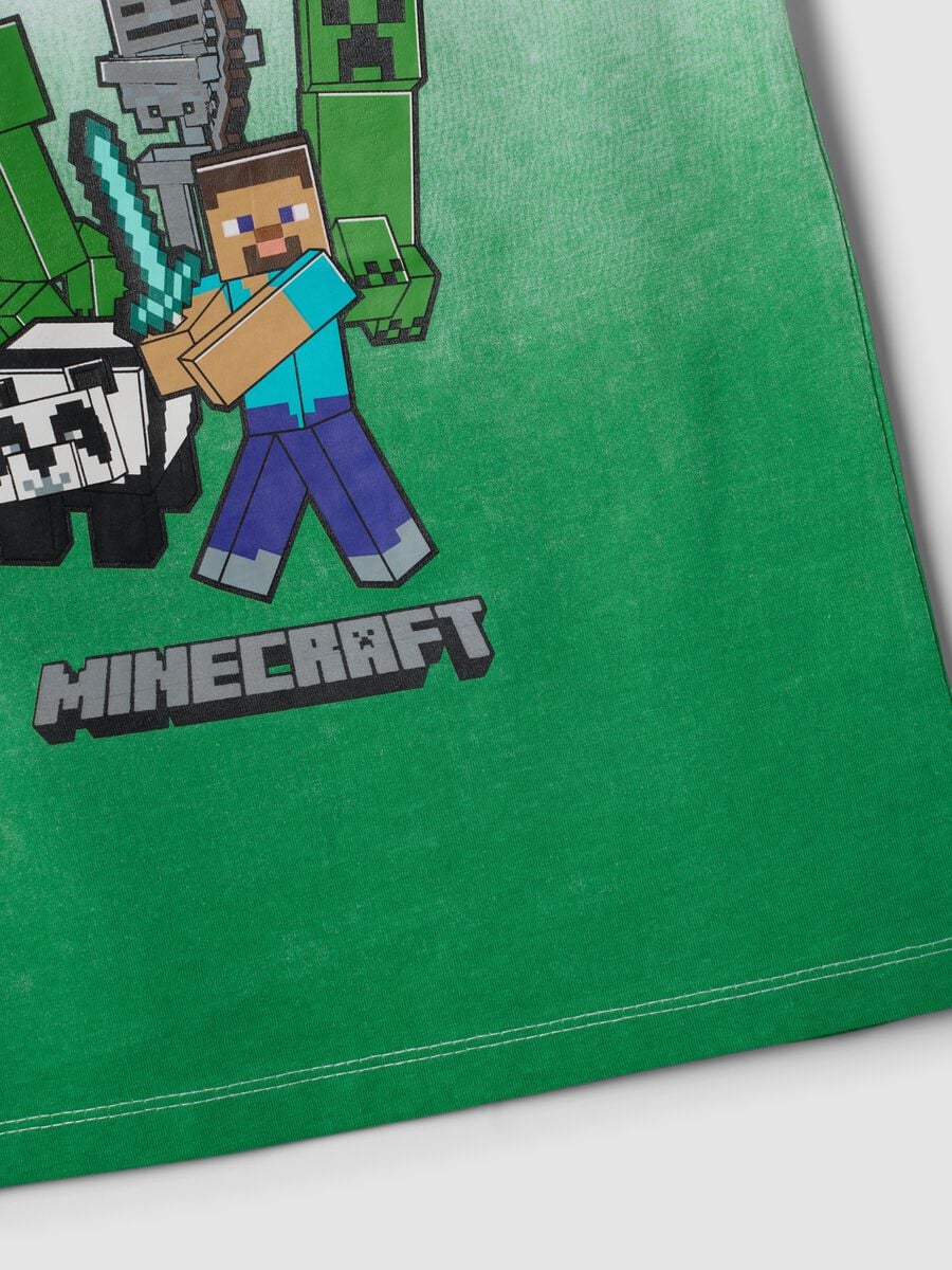 Green pure cotton vest top with print_3