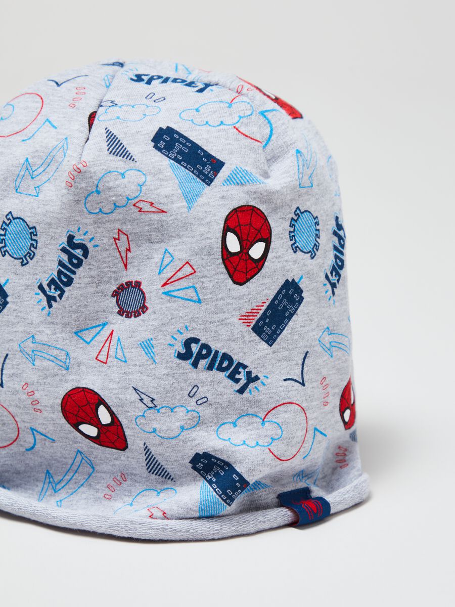 French terry hat with Spidey print_2