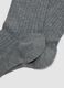 Long grey socks in stretch viscose blend_2