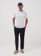Blue stretch cotton chino trousers_0