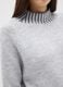 Grey regular fit jumper with ribbed collar and cut-out details_3