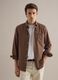 Brown shirt in pure cotton regular fit_2