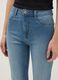 Blue Cotton Blend Flare Fit Jeans_3
