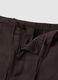 Braune Bermuda Shorts aus reinem Leinen mit regul&auml;rer Passform_6