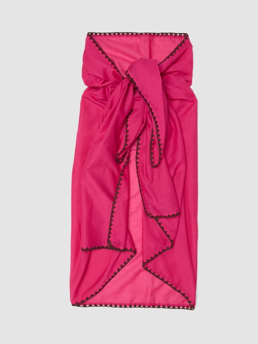 Pink pure cotton sarong_1