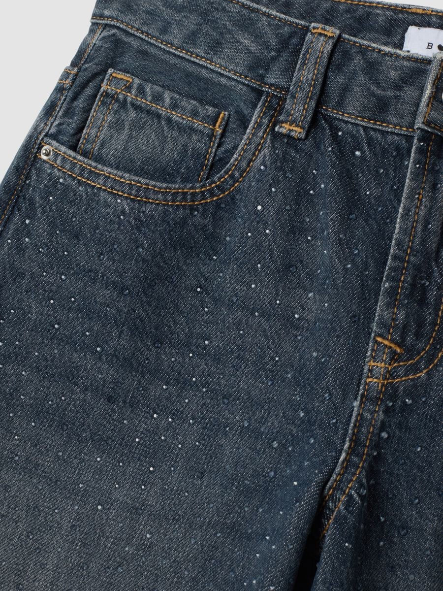 Jeans denim blu super wide leg in puro cotone_6