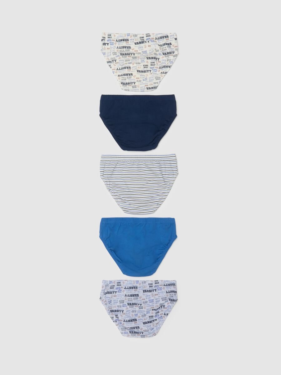 Boys' multicoloured multipack briefs in pure cotton regular fit_1