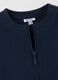 French terry full-zip sweatshirt with broderie anglaise application_2