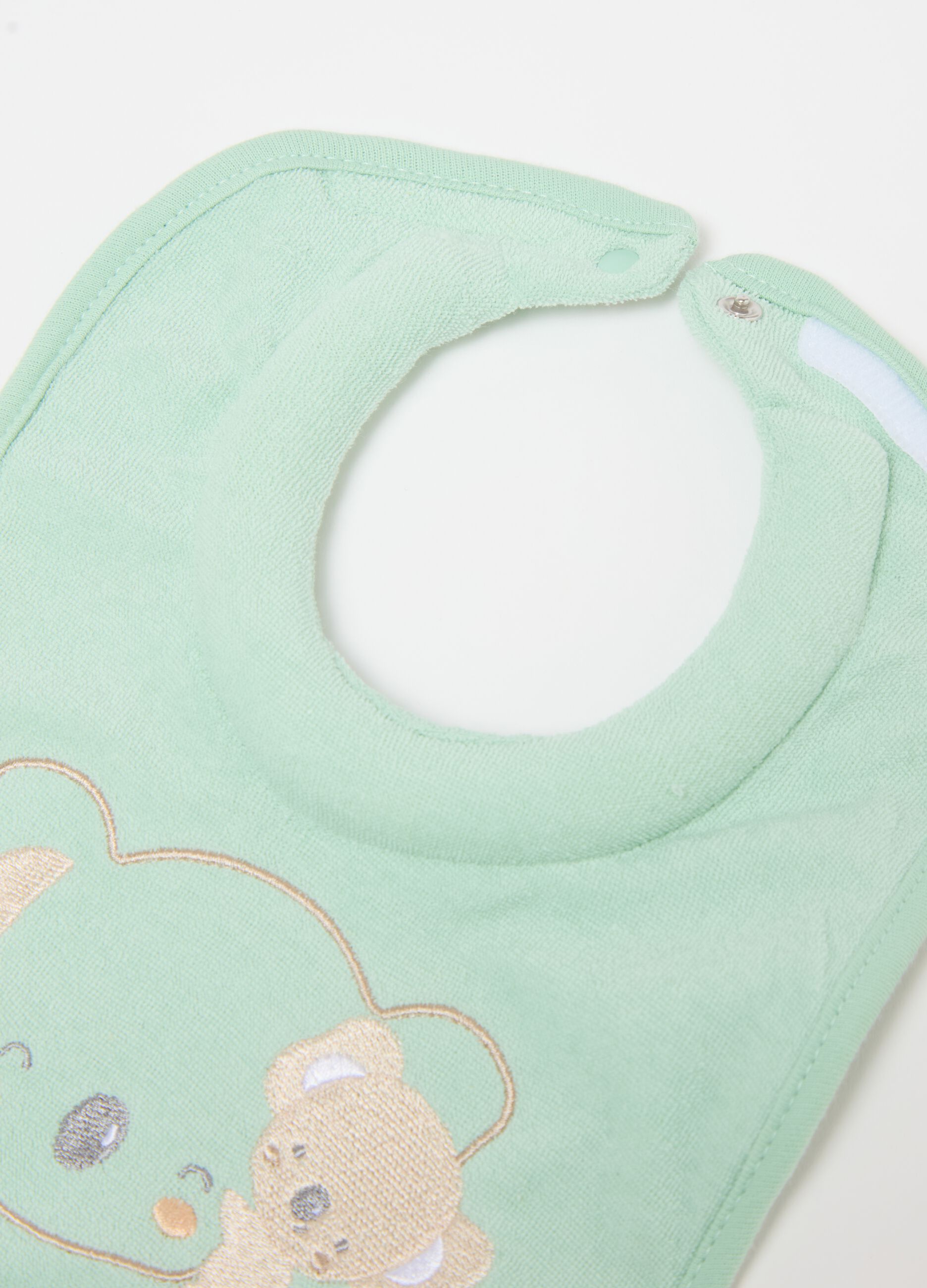 Two-pack bibs with extra absorbent padding