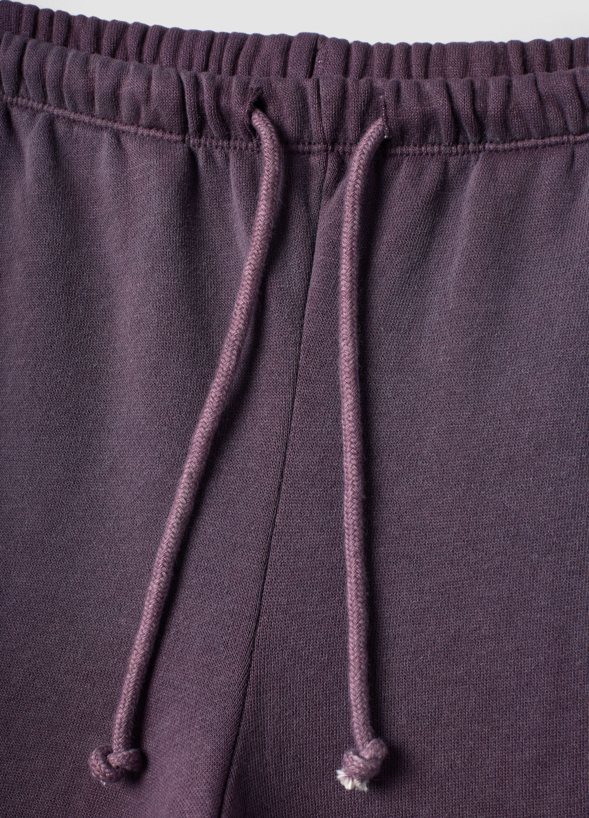 Sun-Faded Burgundy Flare Sweatpants