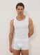 Wei&szlig;e Tanktop aus reiner Baumwolle im Regular Fit_0