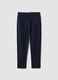 Boys' Stretch Cotton Blue Chino Trousers Regular Fit_3