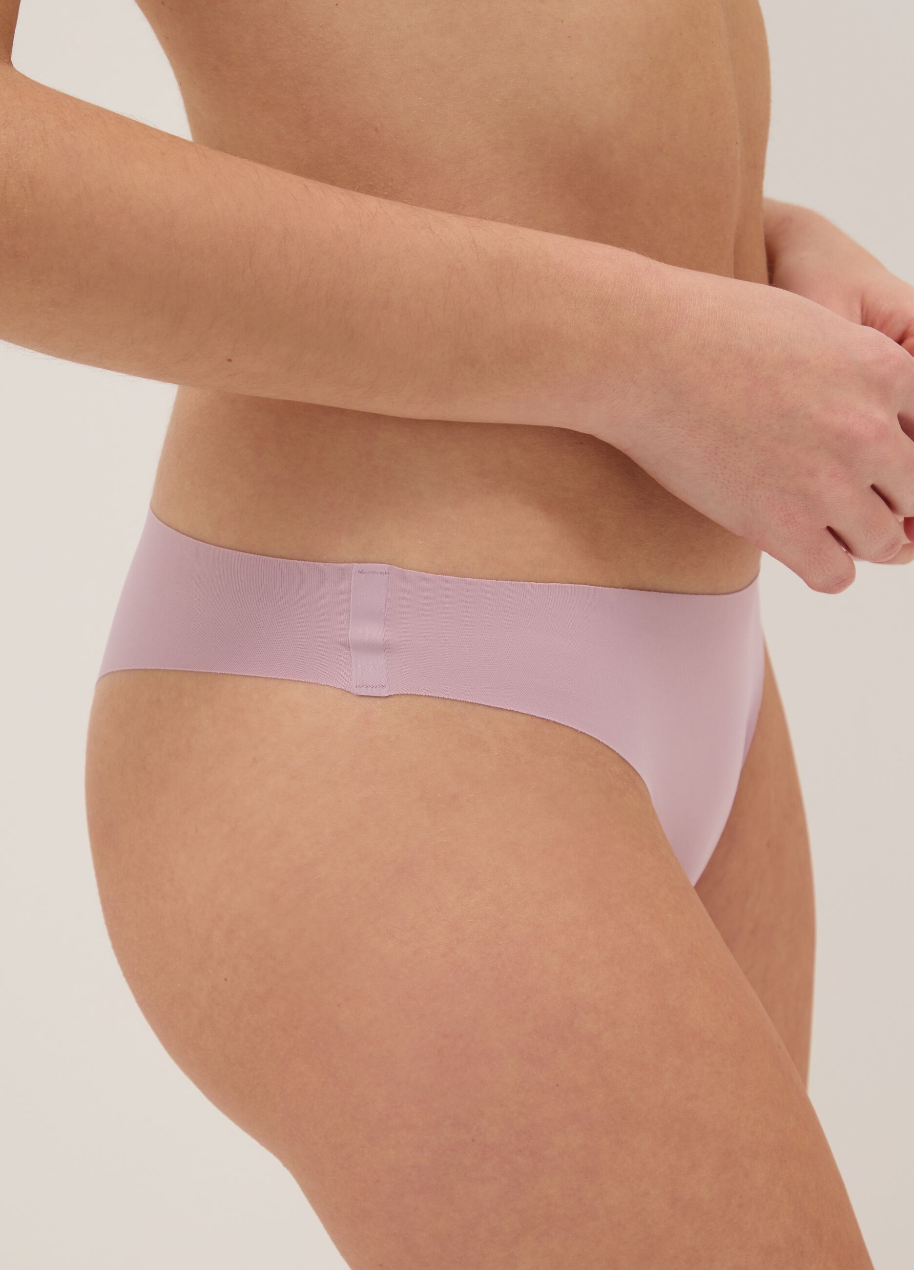 Violet Brazilian briefs in stretch cotton regular fit