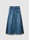 Girls' Wide Leg Blue Pure Cotton Jeans_0