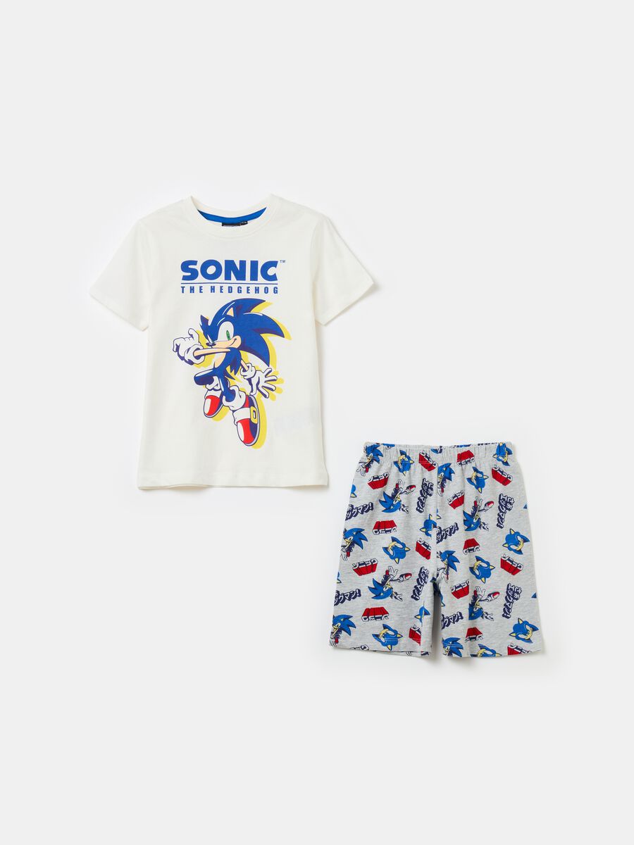 Pijama de algodón orgánico estampado Sonic™_0