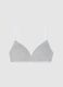 Grey triangle cotton bra with padding_4