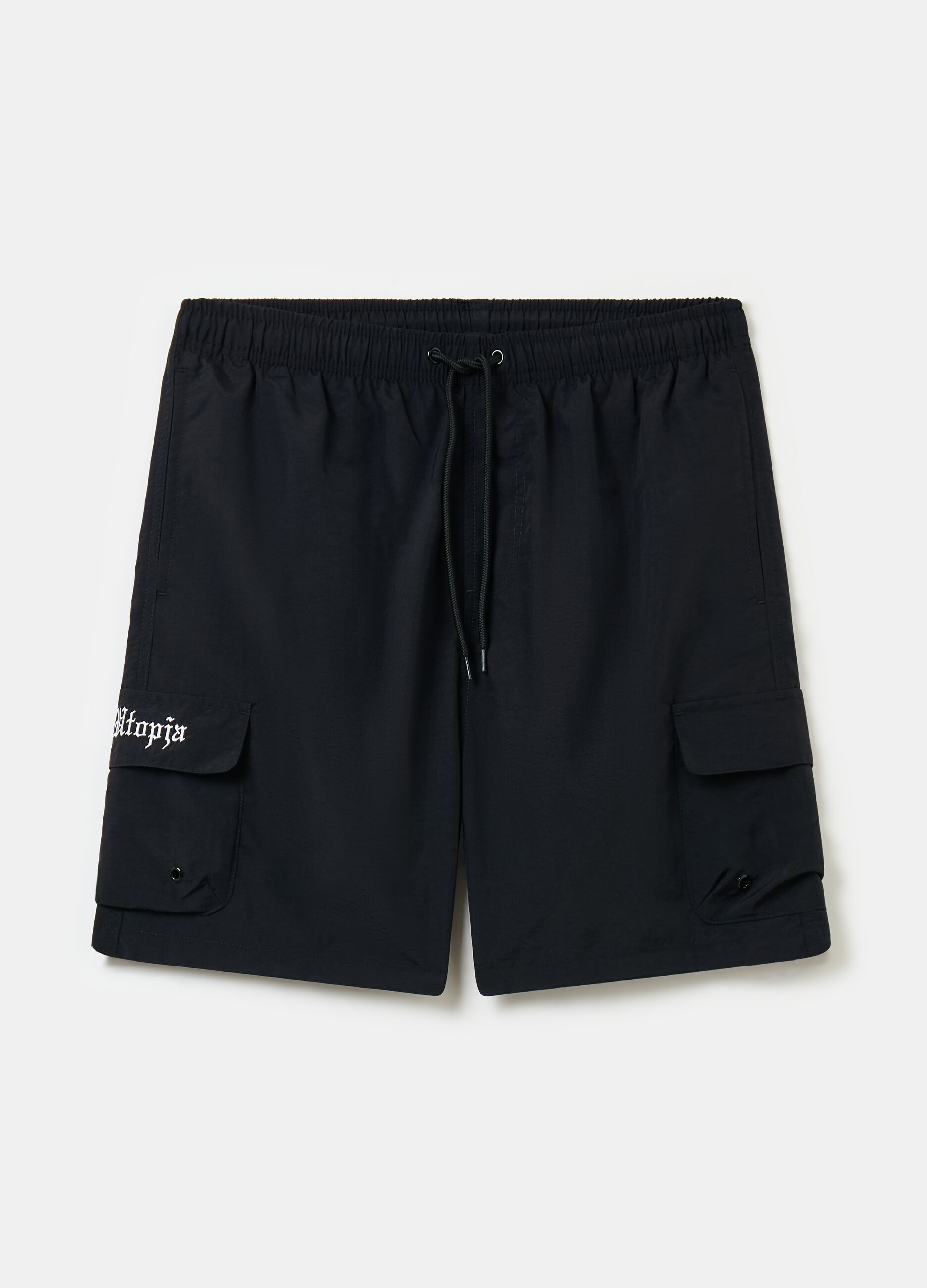 Cargo Swim Shorts Black