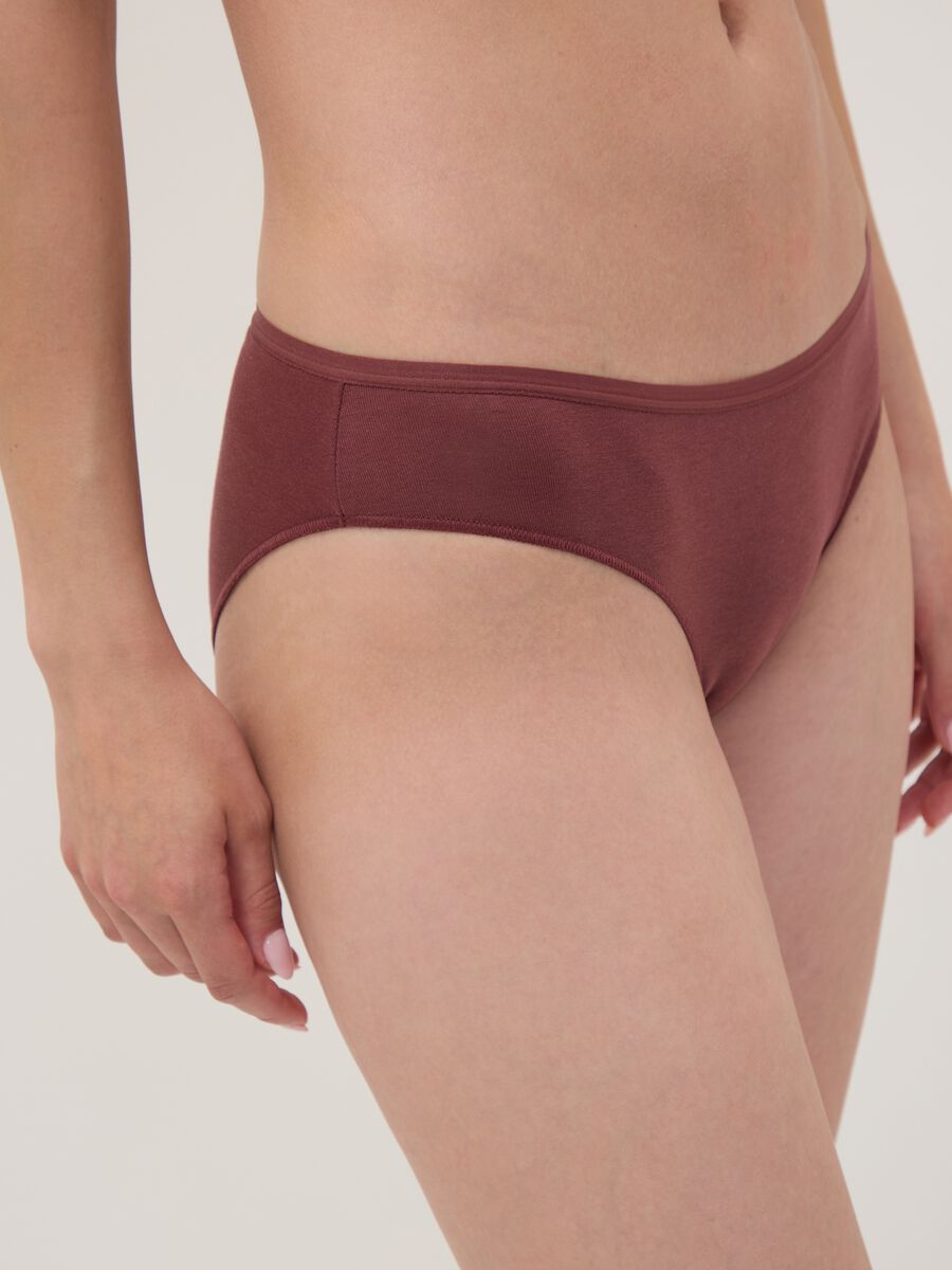 Five-pack of multicolour stretch organic cotton briefs_3