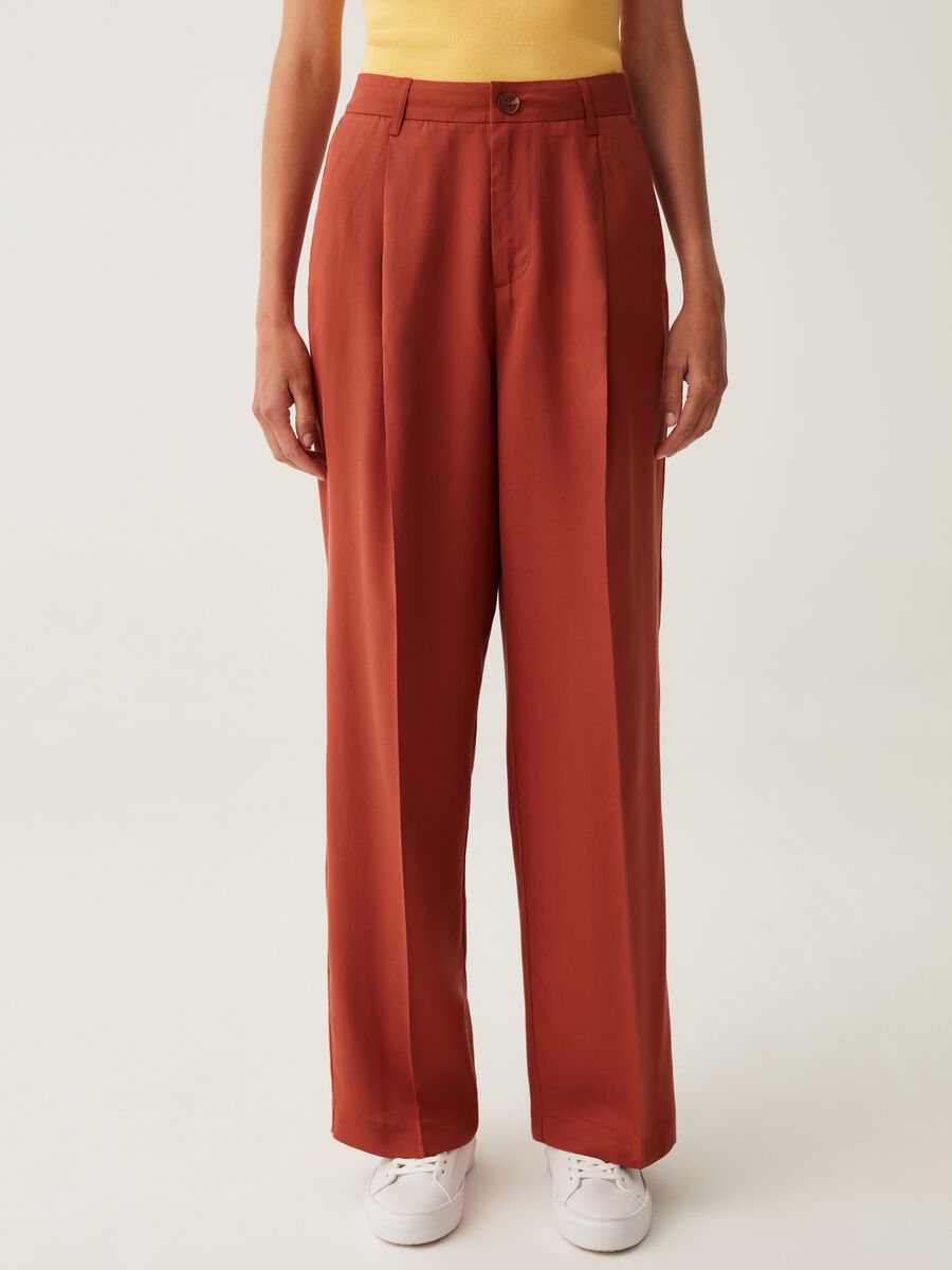 Palazzo trousers with high waist_1