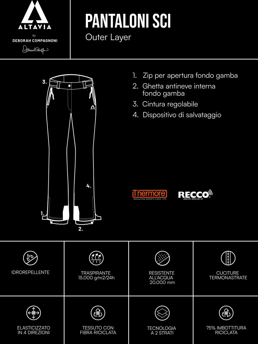Altavia by Deborah Compagnoni thermal ski trousers_2
