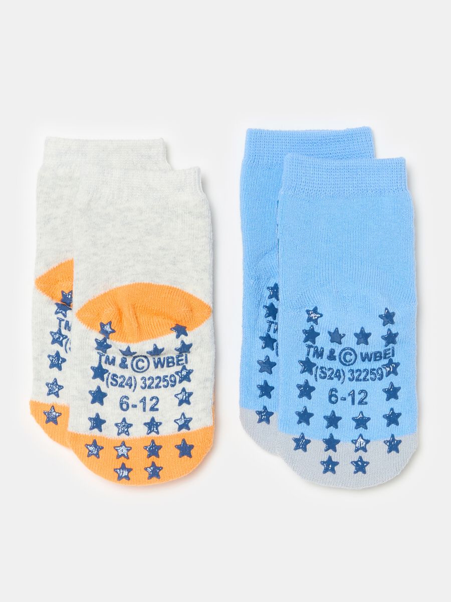 Two-pair pack Bugs Bunny and Daffy Duck slipper socks_1